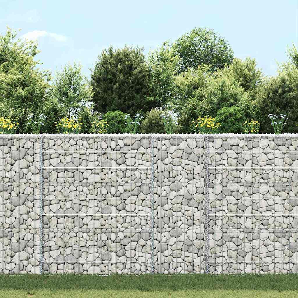 Vidaxl Gabion Planning Bucks Trapez 80x20x100 cm verzinkter Stahl