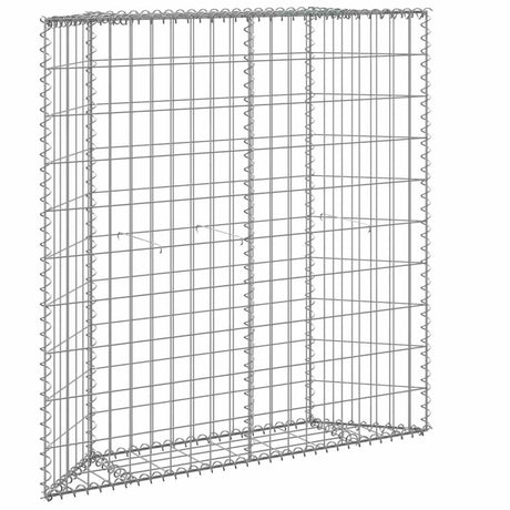 Vidaxl Gabion Planning Bucks Trapez 100x20x100 cm verzinkter Stahl