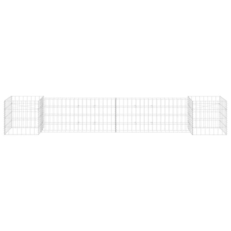Vidaxl Gabion Planungsbox H-förmig 260 x 40 x 40 cm Stahldraht