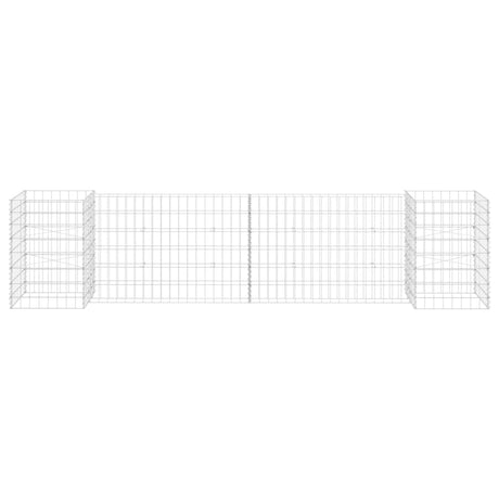 Vidaxl Gabion-Pflanzer H-förmig 260 x 40 x 60 cm Stahldraht