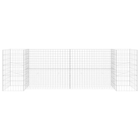 Vidaxl Gabion-Pflanzer H-förmig 260 x 40 x 80 cm Stahldraht