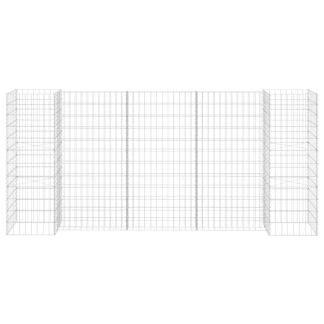 Vidaxl Gabion-Pflanzer H-förmig 260x40x120 cm Stahldraht