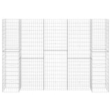Vidaxl Gabion-Pflanzer H-förmig 260x40x200 cm Stahldraht