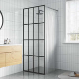 Vidaxl Walk -in Duschwand 90x195 cm transparentes Temperaturglas