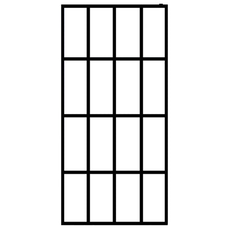 Vidaxl Walk -in Duschwand 80x195 cm MAT Temperiertes Glas