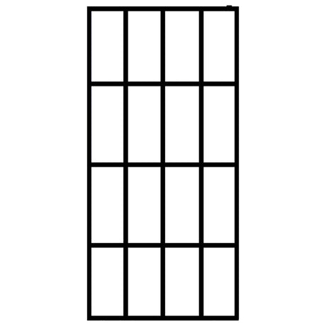 Vidaxl Walk -in Duschwand 90x195 cm mattem Glas