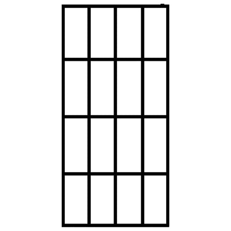 Vidaxl Walk -in Duschwand 100x195 cm MAT Temperiertes Glas