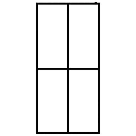 Vidaxl Walk -in Duschwand 80x195 cm MAT Temperiertes Glas