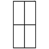 Vidaxl Walk -in Duschwand 80x195 cm MAT Temperiertes Glas