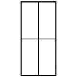 Vidaxl Walk -in Duschwand 140x195 cm Matte terminiertes Glas