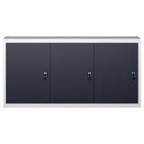 Vidaxl -Werkzeugschrank für das Wandmetallgrau und Schwarz