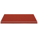 Vidaxx Markisentuch 450x300 cm Canvas Orange und Braun