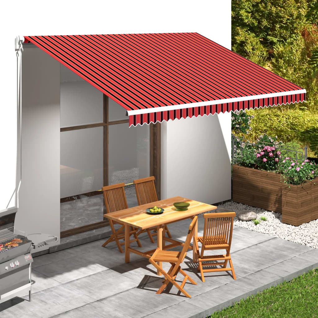 Vidaxx Markisentuch 450x300 cm Canvas Orange und Braun