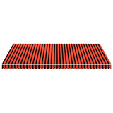 Vidaxx Markisentuch 500x300 cm Canvas Orange und Braun