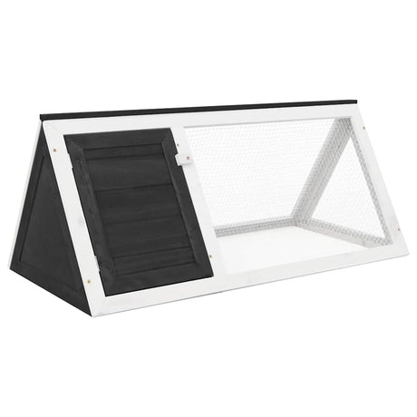 Vidaxl Kaninchen Loft Holzgrau