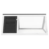 Vidaxl Kaninchen Loft Holzgrau