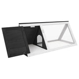 Vidaxl Kaninchen Loft Holzgrau