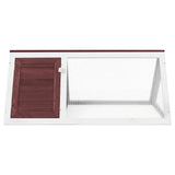 Vidaxl Kaninchen -Loft Holzbraun