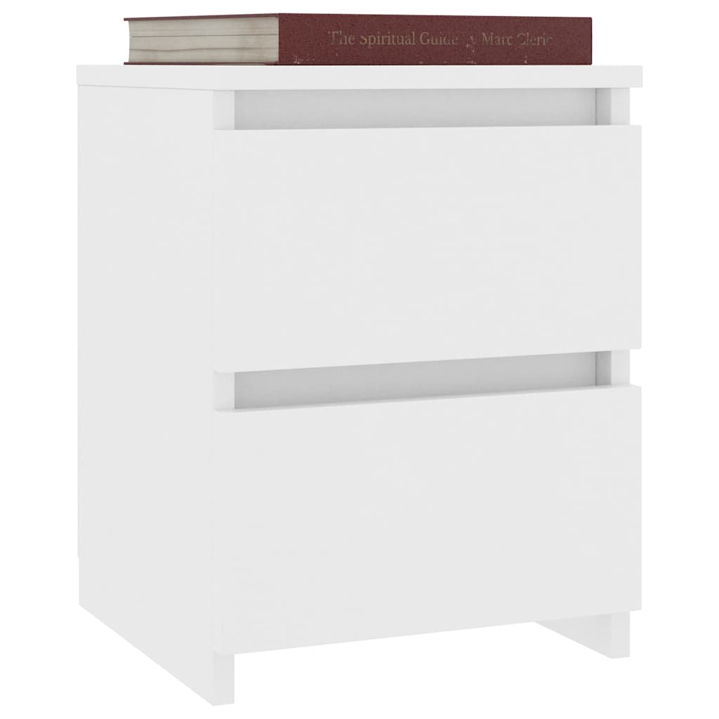 Vidaxl nachtkastjes 2 st 30x30x40 cm bewerkt hout wit