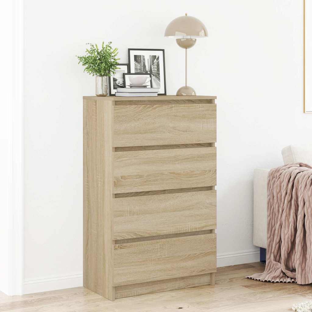 Vidaxl dressoir 60x35x98,5 cm bewerkt hout sonoma eikenkleurig