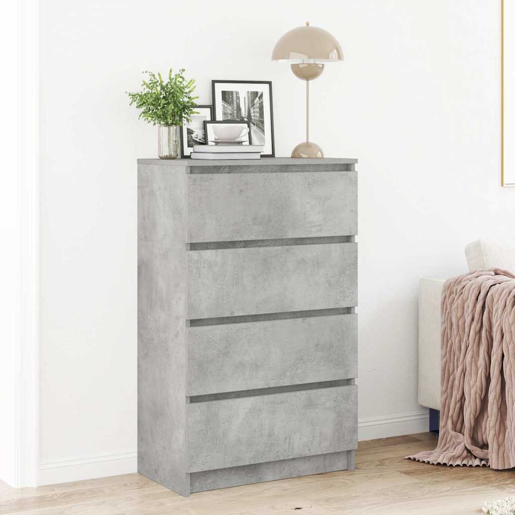 Vidaxl dressoir 60x35x98,5 cm bewerkt hout betongrijs