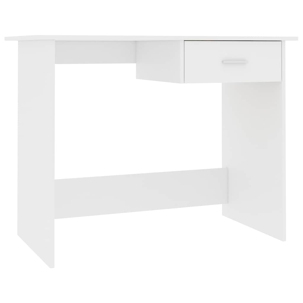 Vidaxl bureau 100x50x76 cm bewerkt hout wit