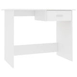 Vidaxl bureau 100x50x76 cm bewerkt hout wit