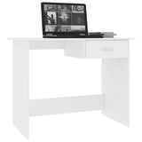 Vidaxl bureau 100x50x76 cm bewerkt hout wit