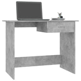 Vidaxl bureau 100x50x76 cm bewerkt hout betongrijs