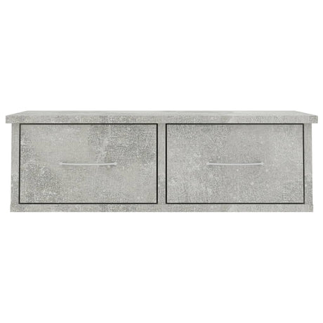 Vidaxl wandschap met lades 60x26x18,5 cm bewerkt hout betongrijs