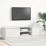 Vidaxl tv-meubel 140x40x35,5 cm bewerkt hout wit