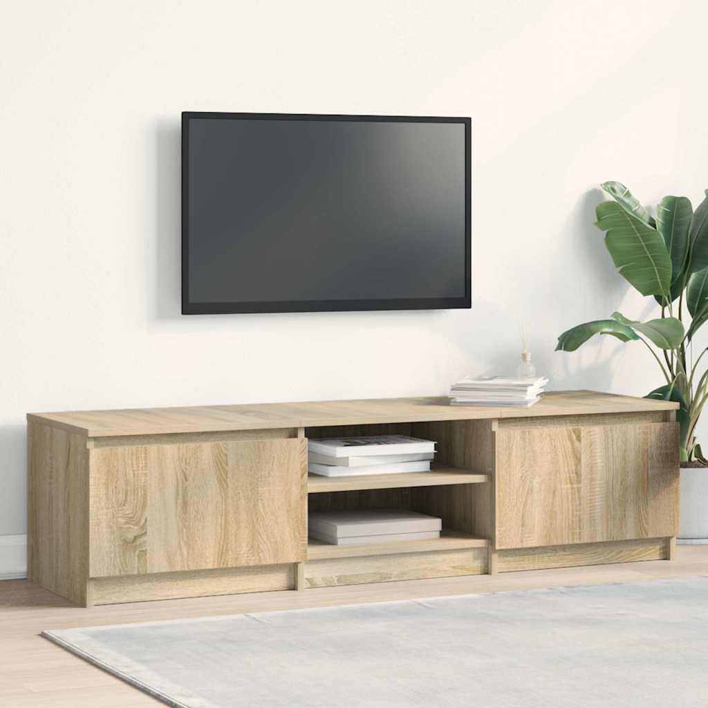 Vidaxl tv-meubel 140x40x35,5 cm bewerkt hout sonoma eikenkleurig