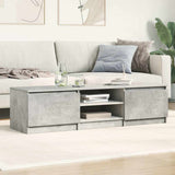 Vidaxl tv-meubel 140x40x35,5 cm bewerkt hout betongrijs