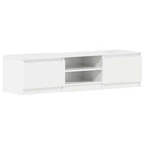Vidaxl tv-meubel 140x40x35,5 cm bewerkt hout hoogglans wit