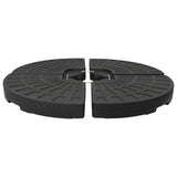 VIDAXL Parasol Mietlüfter -4 ST Schwarz