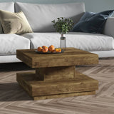 Vidaxl salontafel 60x60x35 cm mdf donkerbruin