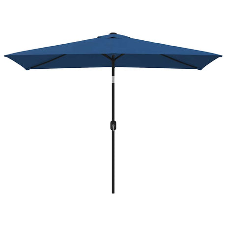 Vidaxl -Parasol mit Metallstangen 300 x 200 cm Azure Blau