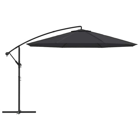 Vidaxl schwimmender Sonnenschirm mit Aluminiumstange 350 cm schwarz