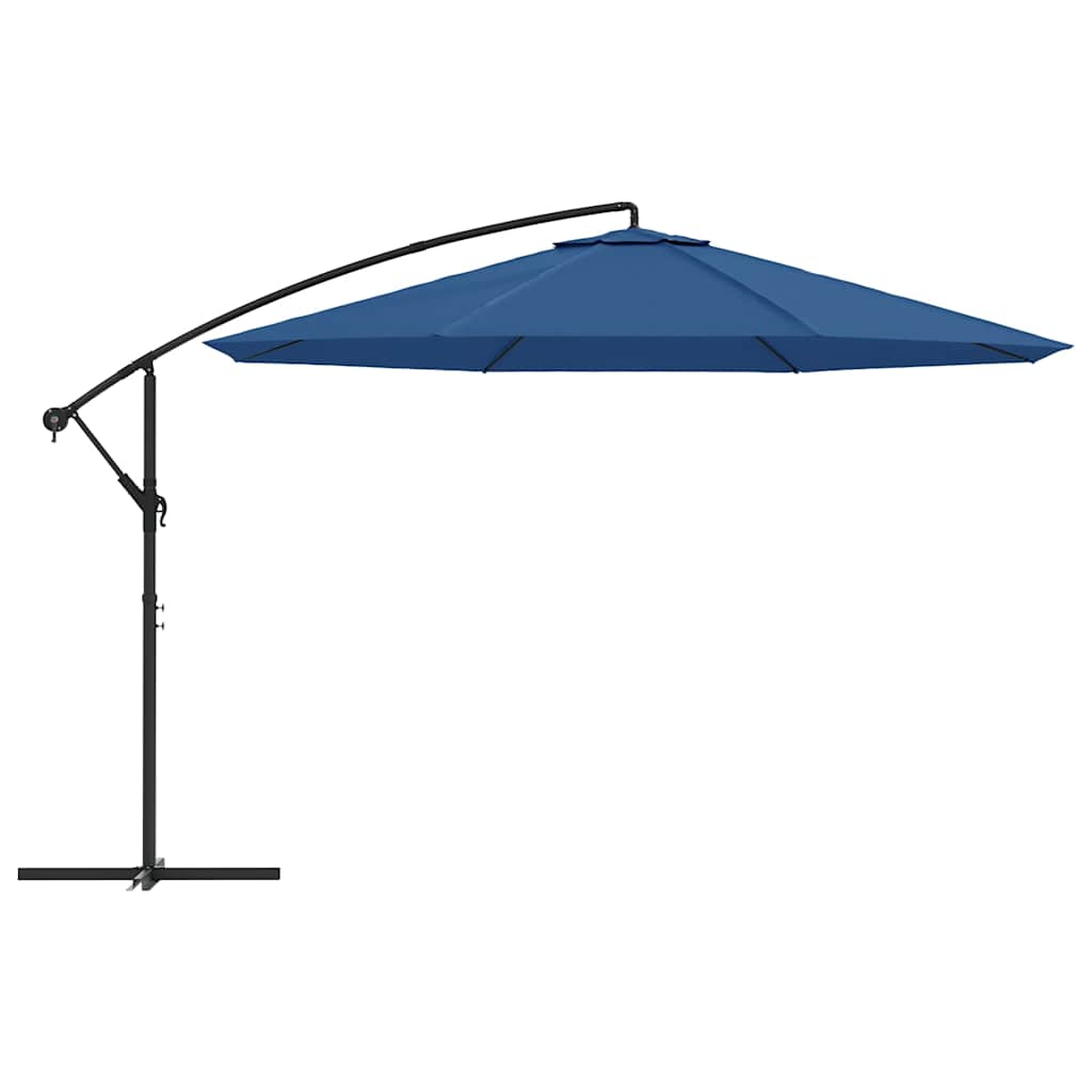 Vidaxl schwimmender Sonnenschirm mit Aluminiumstange 350 cm blau