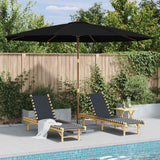 Vidaxl Parasol mit Holzstange 350 cm schwarz