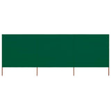 Vidaxl Windschutzscheibe 3 Paneele 400x160 cm Stoff grün
