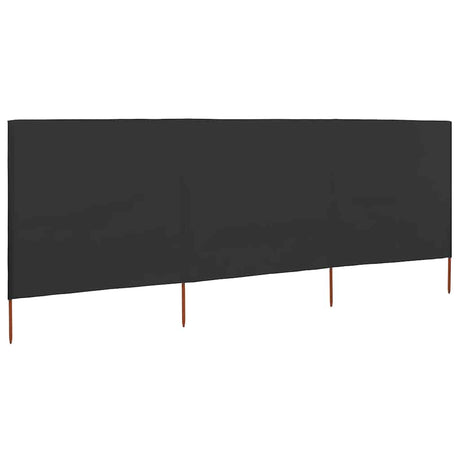 Vidaxx Windschutz 3-teilig 400x160 cm Stoff Anthrazit