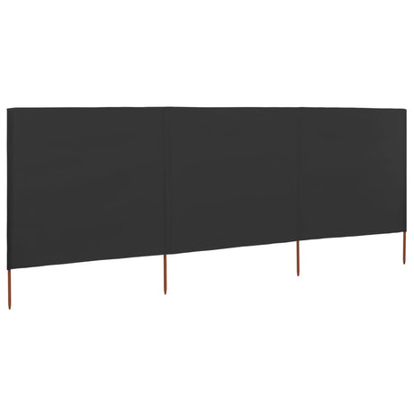 Vidaxx Windschutz 3-teilig 400x160 cm Stoff Anthrazit