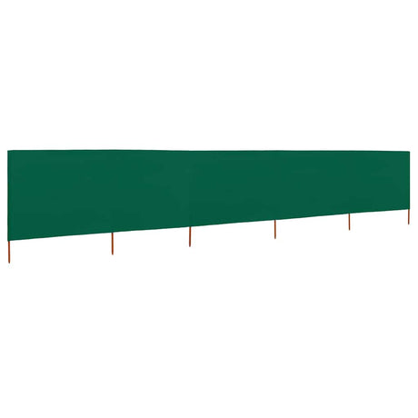 Vidaxl Windschutzscheibe 5 Paneele 600x80 cm Stoff grün