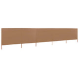 Vidaxl Windschutzscheibe 5 Paneele 600x120 cm Stofftaupe