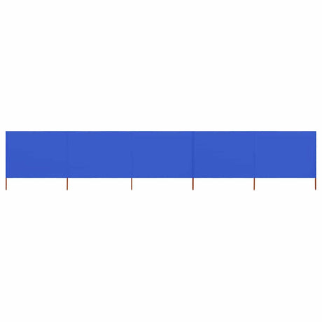 Vidaxl Windschutzscheibe 5 Paneele 600x120 cm Stoff Azure Blau