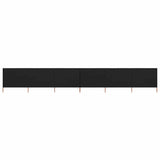 Vidaxl Windschutzscheibe 6 Paneele 800x80 cm Stoff schwarz
