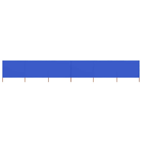Vidaxl Windschutzscheibe 6 Paneele 800x80 cm Stoff Azure Blau