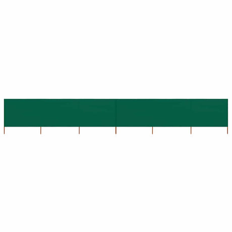 Vidaxl Windschutzscheibe 6 Paneele 800x120 cm Stoff grün