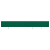 Vidaxl Windschutzscheibe 6 Paneele 800x120 cm Stoff grün